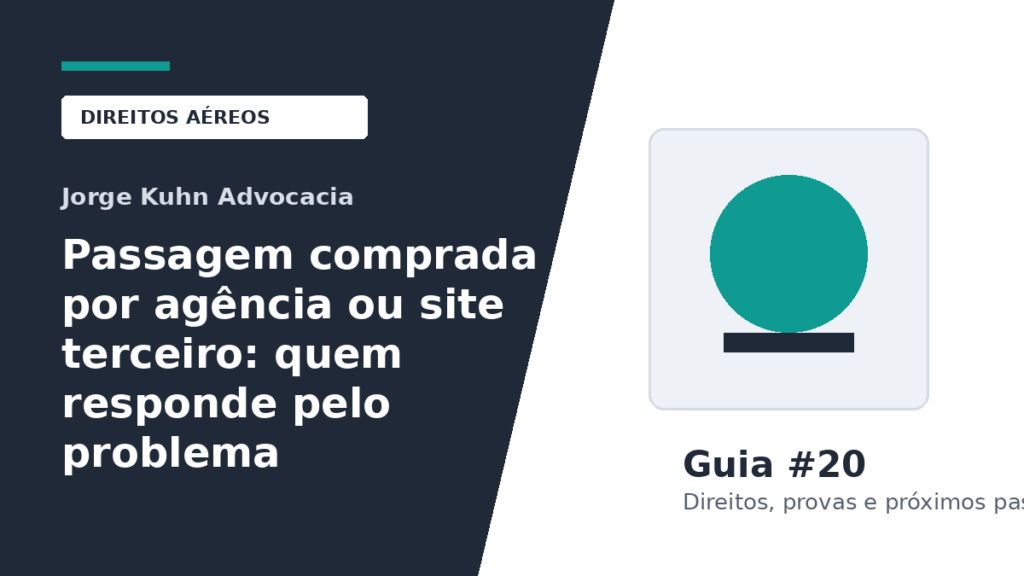 Passagem comprada por agência ou site terceiro: quem responde pelo problema no voo?